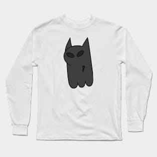 Black Ghost Cat Long Sleeve T-Shirt